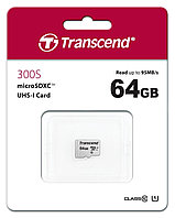 Карта памяти Transcend MicroCDXC 64GB Class 10 U1 TS64GUSD300S