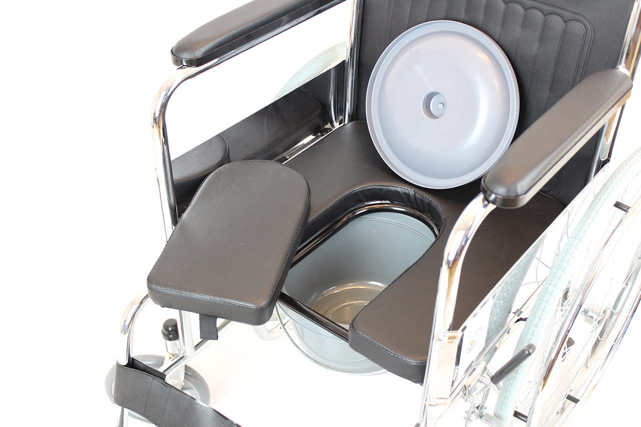 Коляска для инвалидов со стульчаком модель fs609-46 (4453) - фото 2 - id-p66124804