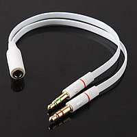 Құлақаспаптарға арналған кабель-айырғыш HF+Микрофон (жинақтағы басқа құлаққаптар)/ қаптамасыз пластик