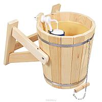 Обливное устройство Русский душ 14л Кедр с пластиковой вставкой