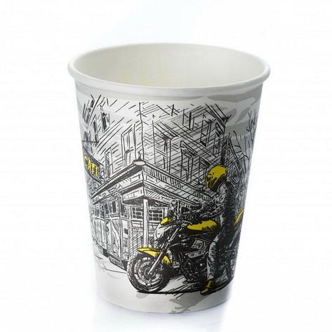 Стакан д/хол./гор., 0.25л, верх. d 80мм нижн. d 56мм, h 92мм, с рис. Big City Life, картон, 1000 шт, фото 2