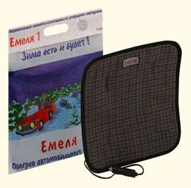 Автомобильный обогрев сидений "Емеля 1" в виде накидки