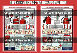Плакат "Первичные средства пожаротушения (общий)"