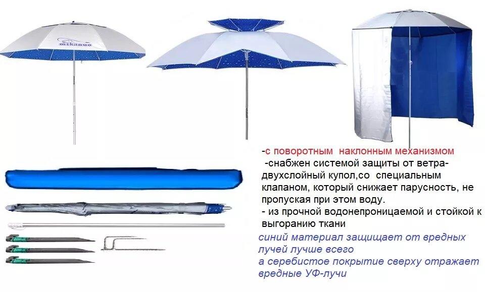 Пляжный зонт-палатка