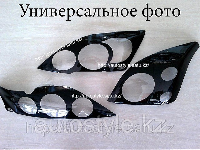 Защита фар Lexus GX470 (очки в черный кантик) AirPlex - фото 2 - id-p241373