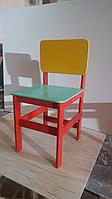 Цветной деревянный стульчик для детского сада
