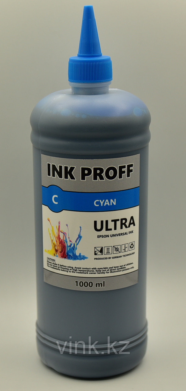 Универсальные чернила Epson, InkProff Ultra, CYAN 1000 мл, фото 1