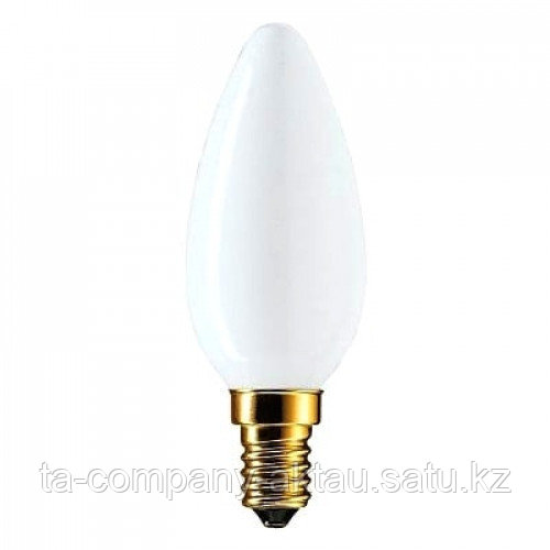 Лампа криптоновая Kryp 40W E14 230V B35 WH Philips - фото 1 - id-p66182319