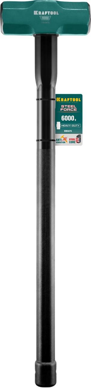 KRAFTOOL STEEL FORCE 6 кг кувалда со стальной удлинённой обрезиненной рукояткой (2009-6) - фото 4 - id-p64563633