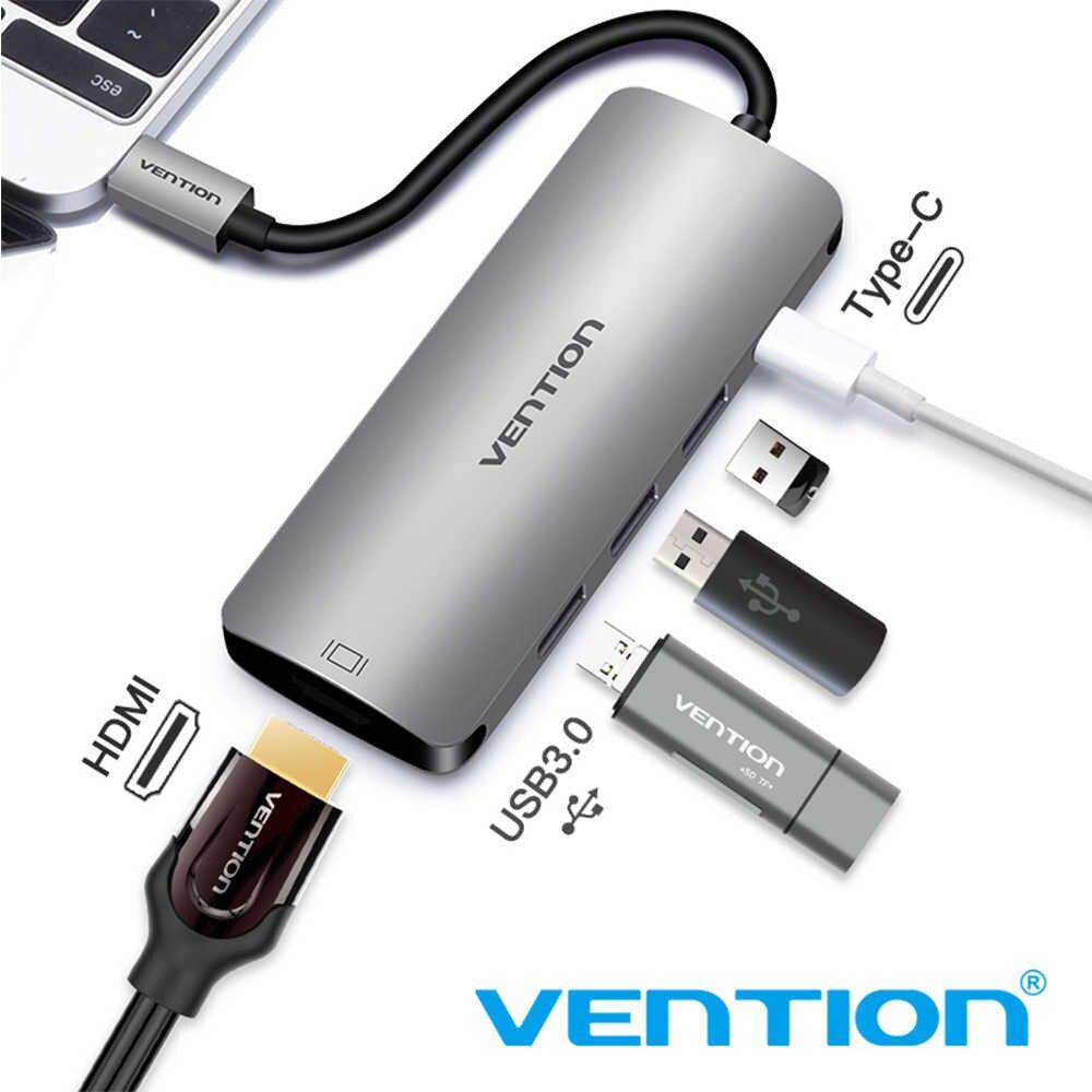 1*HDMI, 3*USB 3.0, +PD Vention Type C 3.0 хаб-конвертор.