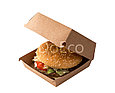 Упаковка для бургеров M Pure Kraft 115*115*60 (Eco Burger M PK) DoEco (150шт/уп), фото 3