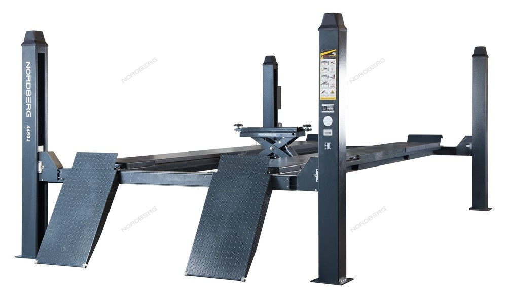 Подъемник четырехстоечный, c траверсой, г/п 5 тонн NORDBERG