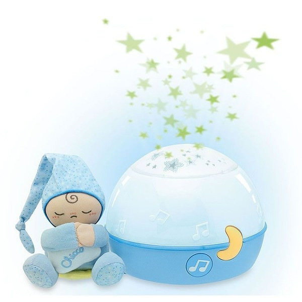 Ночник-проектор Chicco Сладких снов голубой
0м+