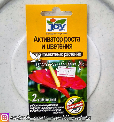 Активатор роста и цветения для комнатных растений JOY, 2 таблетки., фото 2