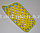 Футбольные щитки под гетры с силиконовой сеткой без резинок, желтые, фото 2