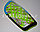 Футбольные щитки под гетры с силиконовой сеткой без резинок, зеленые, фото 4