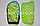 Футбольные щитки под гетры с силиконовой сеткой без резинок, зеленые, фото 6