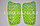 Футбольные щитки под гетры с силиконовой сеткой без резинок, зеленые, фото 9