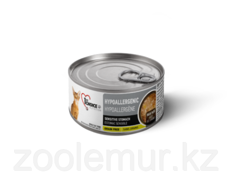 1st Choice консервы для кошек Гипоаллергенные, УТКА с КАРТОФЕЛЕМ и ТЫКВОЙ 85гр, фото 1