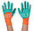Рабочие садовые перчатки Garden Genie Gloves, оранжевые когти, фото 3