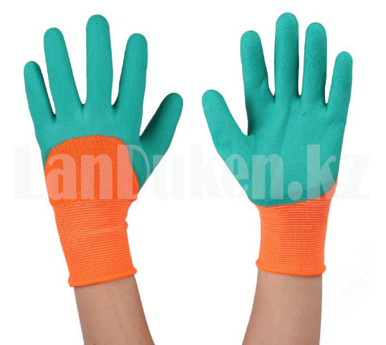 Рабочие садовые перчатки Garden Genie Gloves, оранжевые когти - фото 3 - id-p66258798