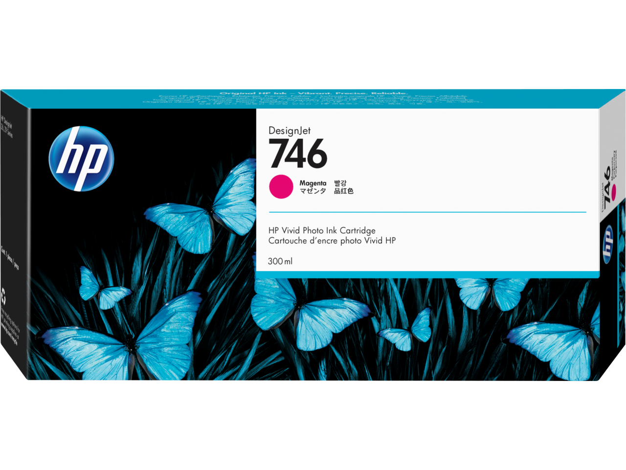 HP P2V78A Картридж пурпурный HP 746 для DesignJet Z6/Z9+, 300 мл