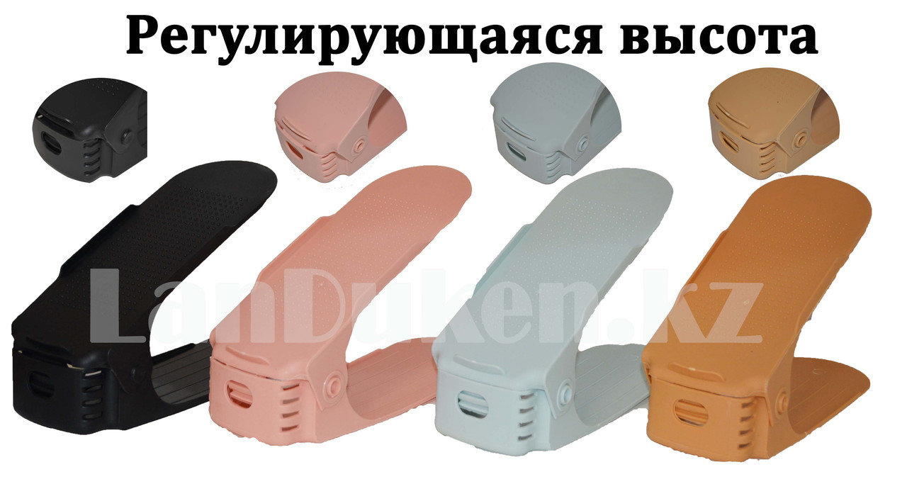 Двойная подставка регулирующаяся для обуви в ассортименте (Double Shoe Racks) - фото 2 - id-p60919860