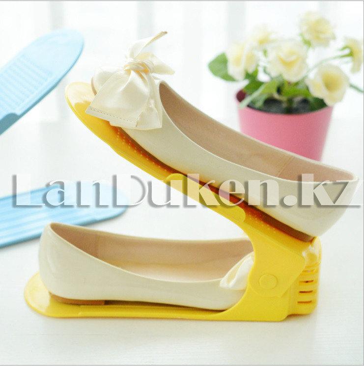 Двойная подставка регулирующаяся для обуви в ассортименте (Double Shoe Racks) - фото 5 - id-p60919860