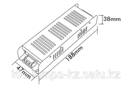 Тонкие блоки питания PS120-S/120W/12VDC/IP21, фото 2
