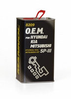 Трансмиссионное масло MANNOL O.E.M. 8209 Korean Cars в АКПП для HYUNDAI/ KIA/ MITSUBISHI ATF SP3 4L