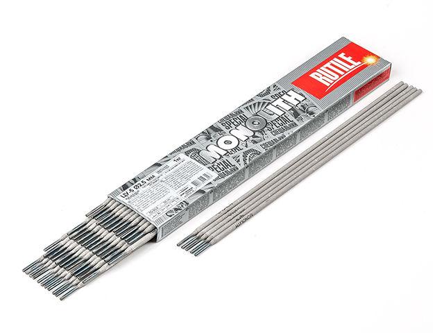 Электроды ЦУ 5 , 2,5 / 300мм 2кг (E7015, Э50А, ГОСТ 9466-75) TM MONOLITH
