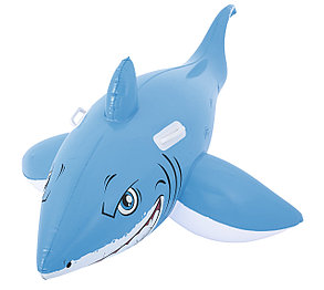 Надувная игрушка-наездник "Большая белая акула" с ручками Bestwey 41032, фото 2