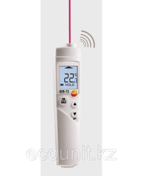 Testo Testo 826-T2 Инфракрасный термометр для пищевого сектора с лазерным целеуказателем (оптика 6:1) 0563