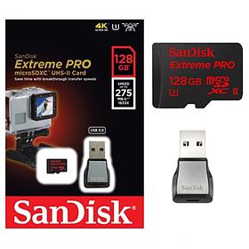 Micro SD XC Sandisk Extreme Pro 128GB. UHS-II U3  275MB/S