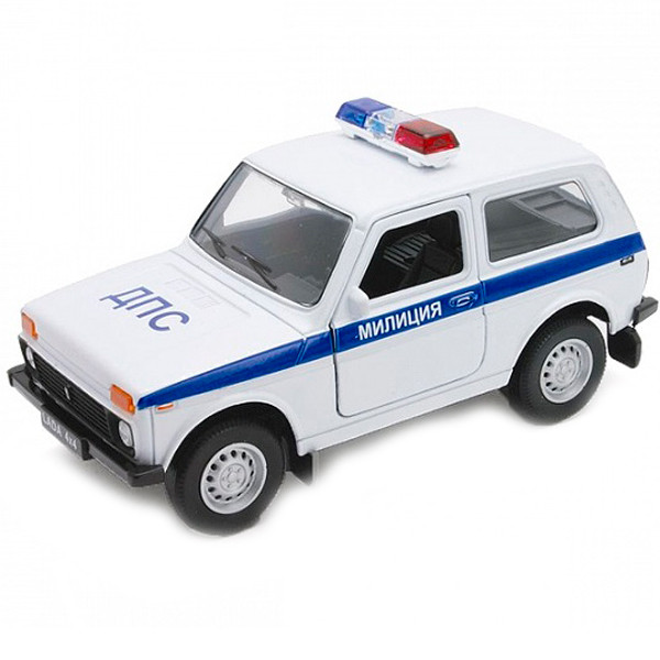 1/34 Welly Металлическая модель LADA 4x4 Милиция ДПС - фото 1 - id-p28154345