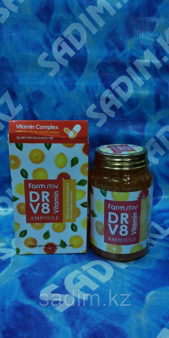 Farm Stay DR-V8 Vitamin Ampoule 250ml - Витаминная сыворотка для лица