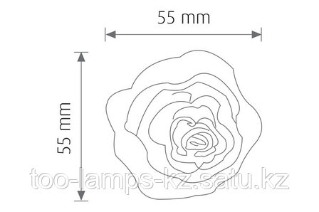Ночной светодиодный светильник, ночник ROSE/4xRLED/WHT/220V/EU.PLUG, фото 2