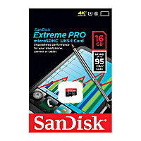 Micro SDHC Sandisk Extreme Pro 16GB 95MB/S UHS-I U3