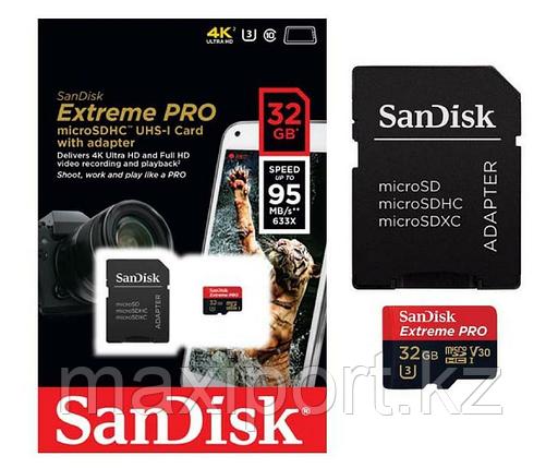 Micro SDHC Sandisk Extreme Pro  32GB 95MB/S UHS-I U3, фото 2