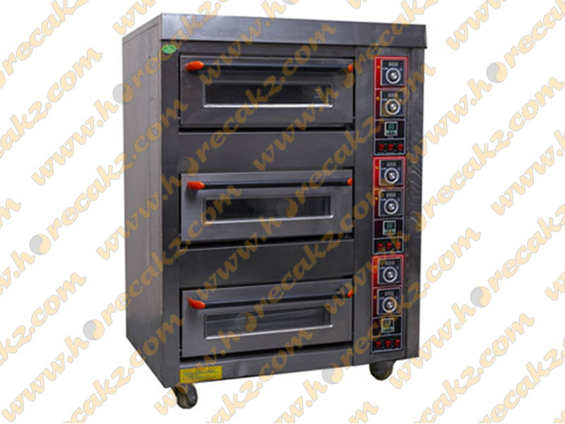 Двухярусный жарочный шкаф с паром и каменными плитами 2х4 ., фото 1