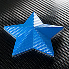 Виниловая пленка 3D под "Карбон" синий металлик 1,52 м., фото 3