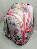 Школьный рюкзак для девочек 7-9 класс (высота 43 см, ширина 28 см, глубина 20 см, 3 отдела), фото 3