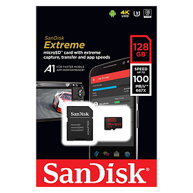 Micro SDXC Sandisk Extreme 128GB  100MB/S UHS-I U3