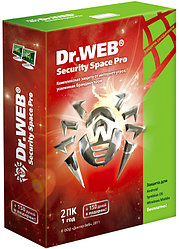 Антивирус Dr. Web Security Space, 12 мес., 2 ПК, +1 месяц подарок, BOX