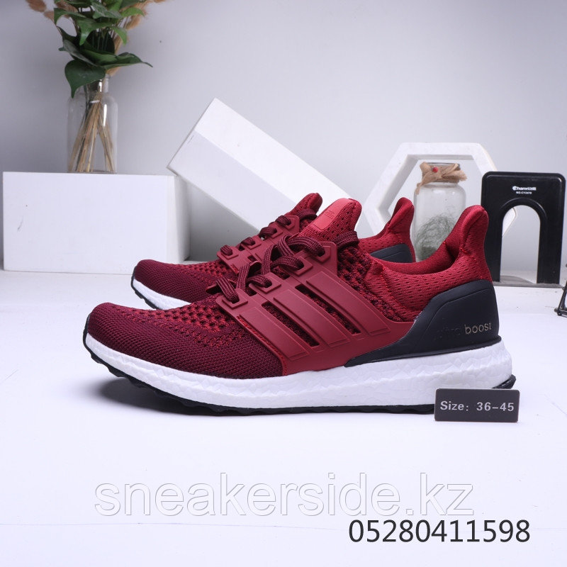 Кроссовки Adidas Ultraboost 4.0 "Burgundy" (36-45) - фото 2 - id-p66282611