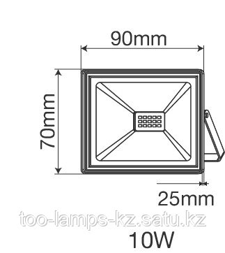 Прожектор светодиодный INDUS/10W/SMD/3000K/IP65/220V, фото 2