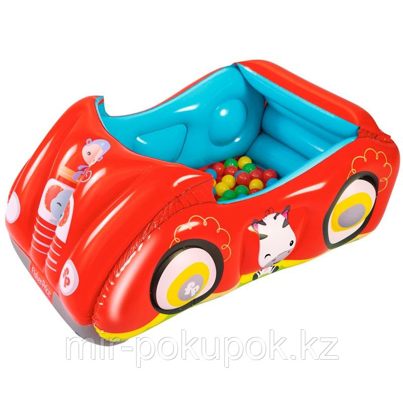 Игровой центр манеж Машина с 25 шариками, Fisher Price, Bestway 93520 (детский надувной бассейн)