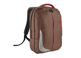 Рюкзак для ноутбука 15.6", Crown, BPG4415BN, Материал нейлон Цвет коричневый с красными и серебряными вставкам