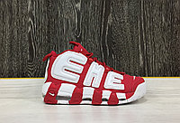 Кроссовки Nike x Supreme "Air More Uptempo" (Varsity Red) 42 размер
