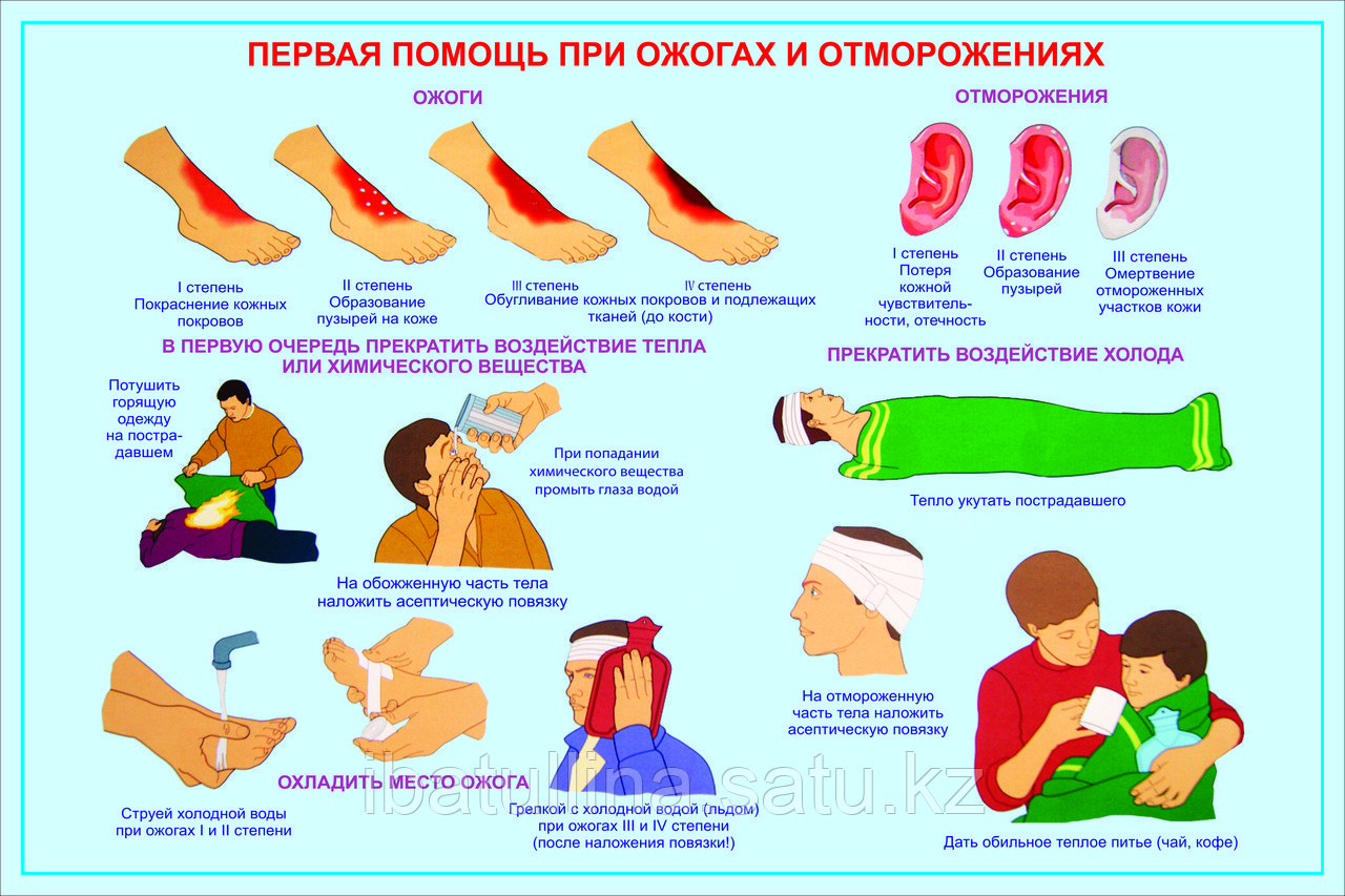 Плакаты Первая медицинская помощь